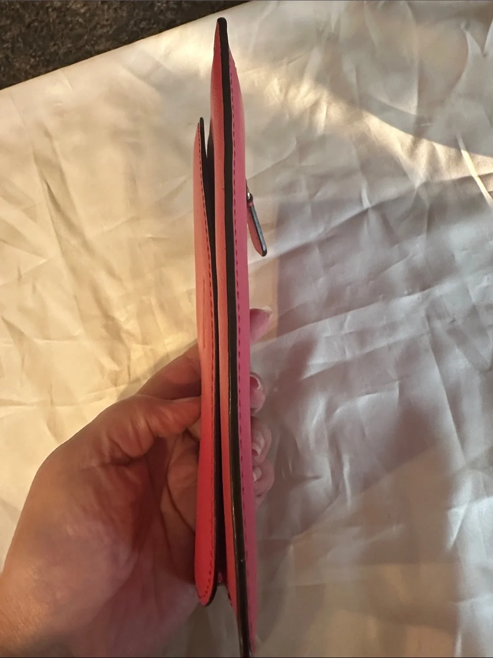 Coach Slim Pink/Fuchsia Leather Wallet/Clutch